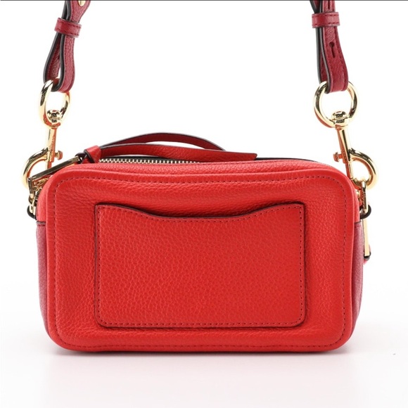 Marc Jacobs The Softshot Crossbody Bag in Two-Toned Red Leather - GUC - Picture 4 of 9